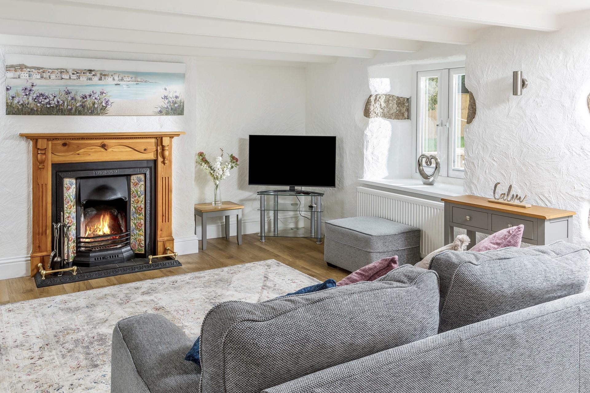 Listen to the crackle of the woodburner whilst you relax on the sofa on chilly evenings.