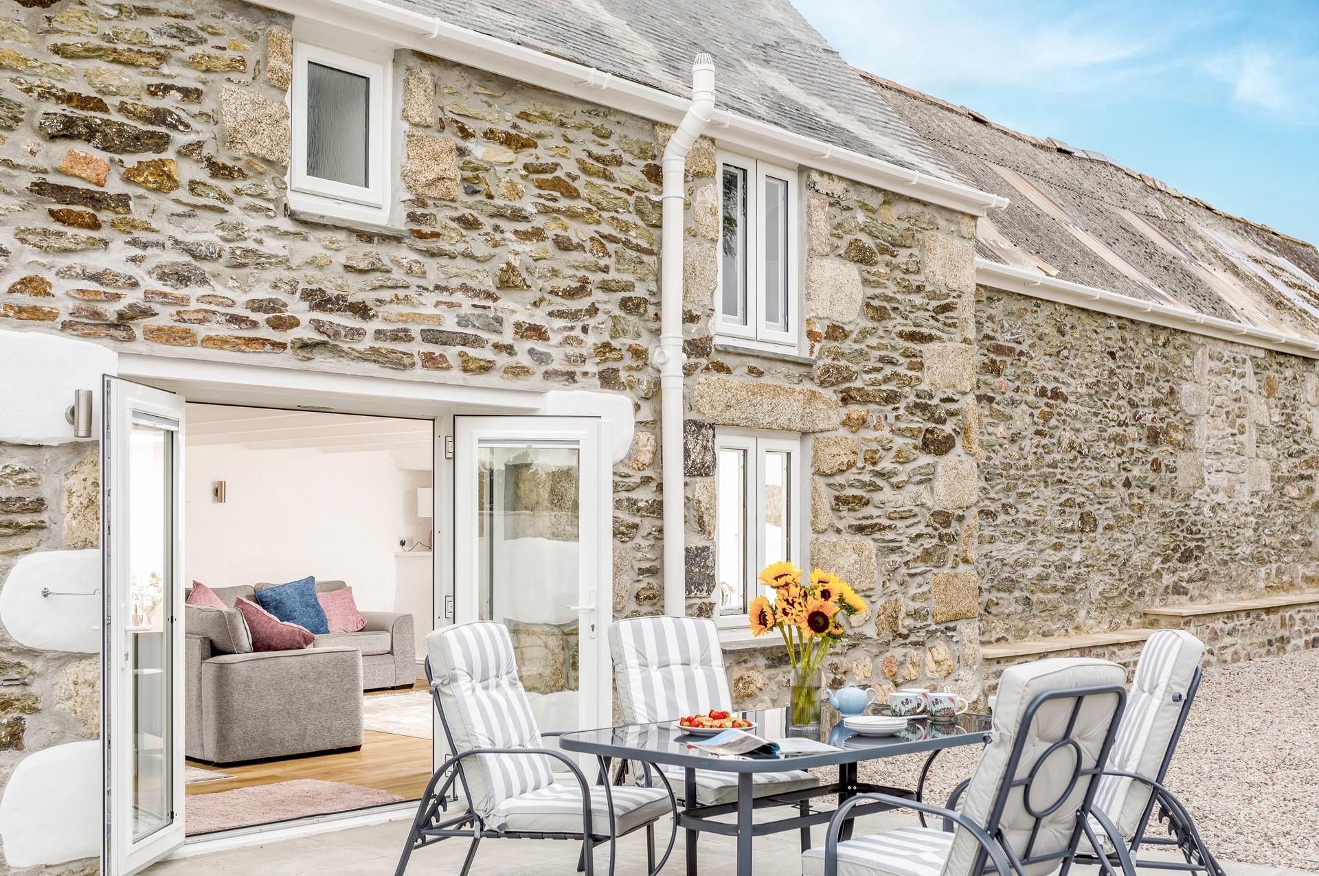 Dine al fresco on the patio on warm sunny days.