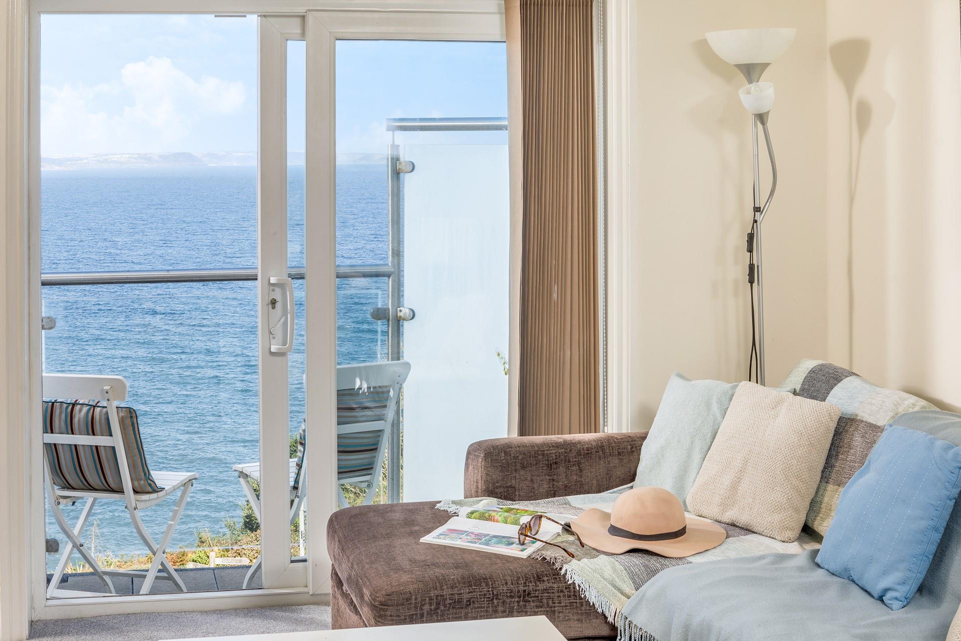 Open the patio doors to let the fresh sea breeze run through the apartment.