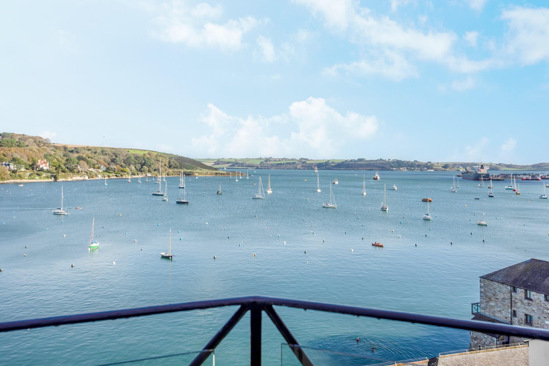 Soak up the sea views from the balcony.