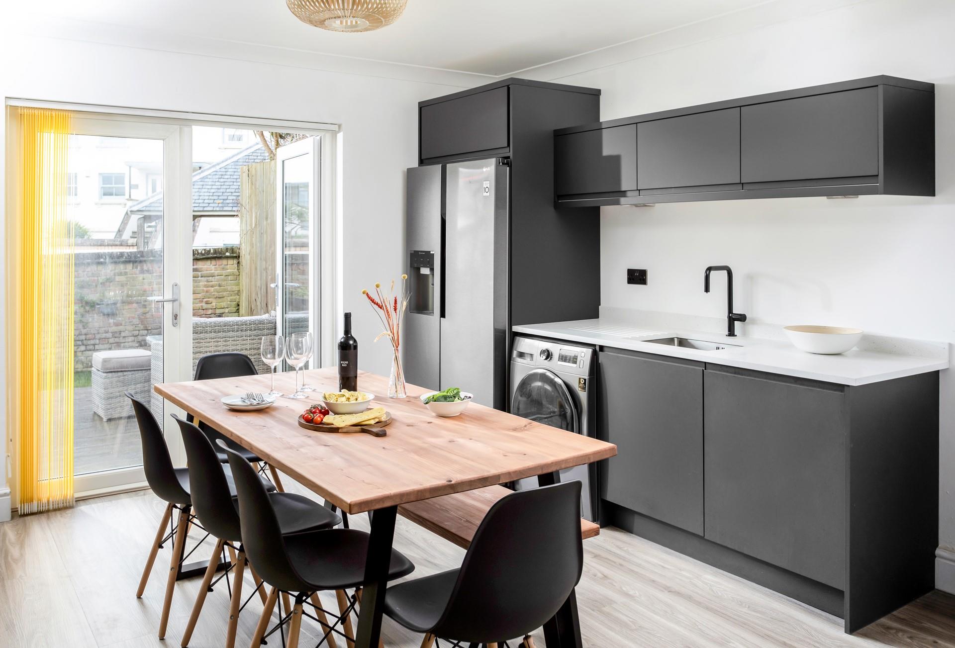 Sit around the stylish dining table and tuck into a hearty breakfast to set yourself up for the day.