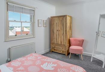 There is ample storage space in each bedroom, get ready for the day and head out to explore the Cornish coast.