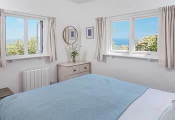 Wake up to sea views in the bedroom each morning.