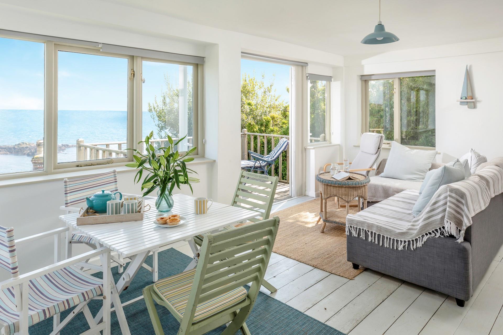 Enjoy views of St Michael's Mount in the lovely sunroom.