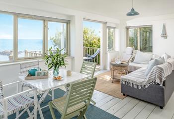 Enjoy views of St Michael's Mount in the lovely sunroom.