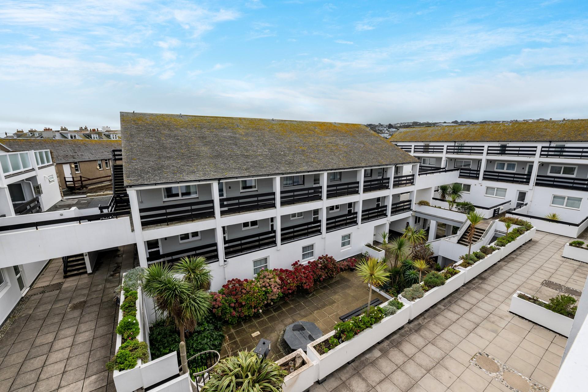 St Nicholas Court complex has a communal garden space.
