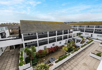 St Nicholas Court complex has a communal garden space.