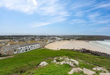 St Nicholas Court is located in an enviable position above Porthmeor beach.