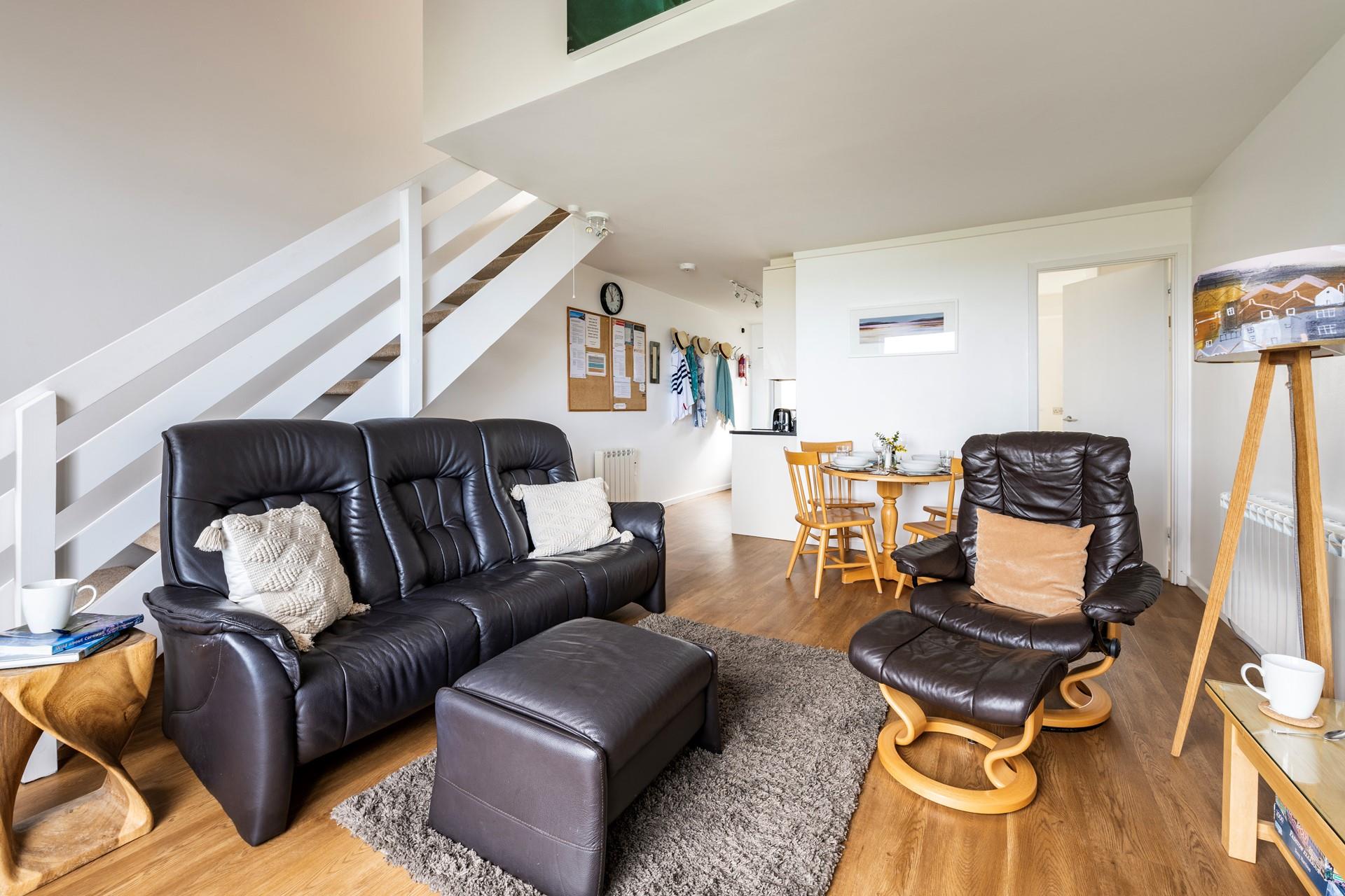 Put your feet up after a walk across the coast path.