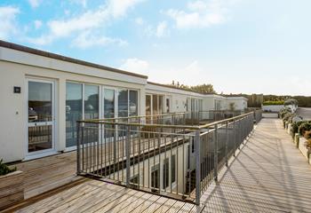 Your furry friend will love taking a morning stroll on dog-friendly Fistral Beach.