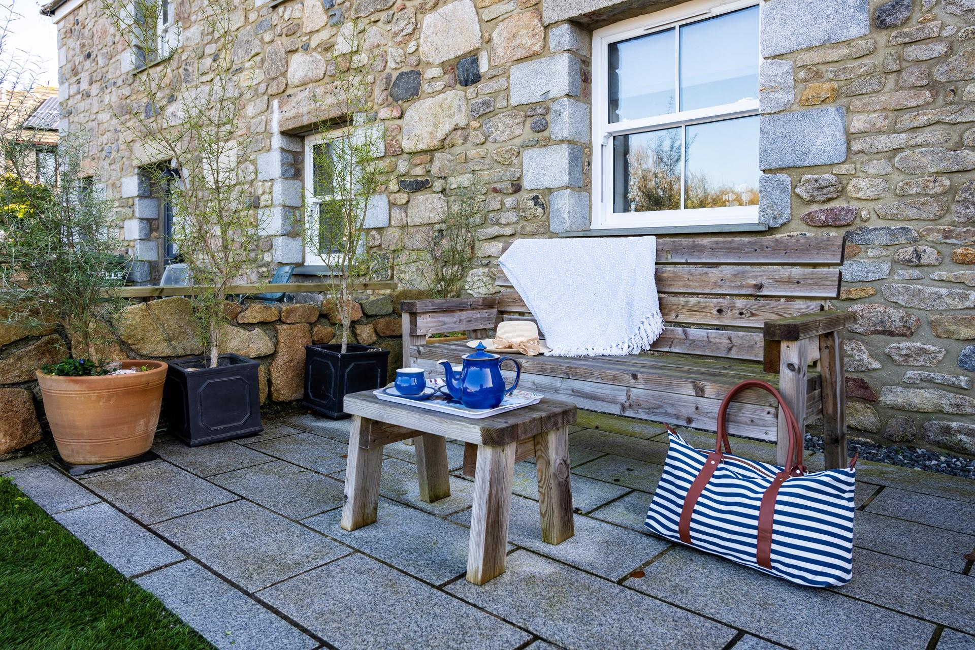 After a day on the beach, relax in the late afternoon sun whilst deciding on dinner plans.