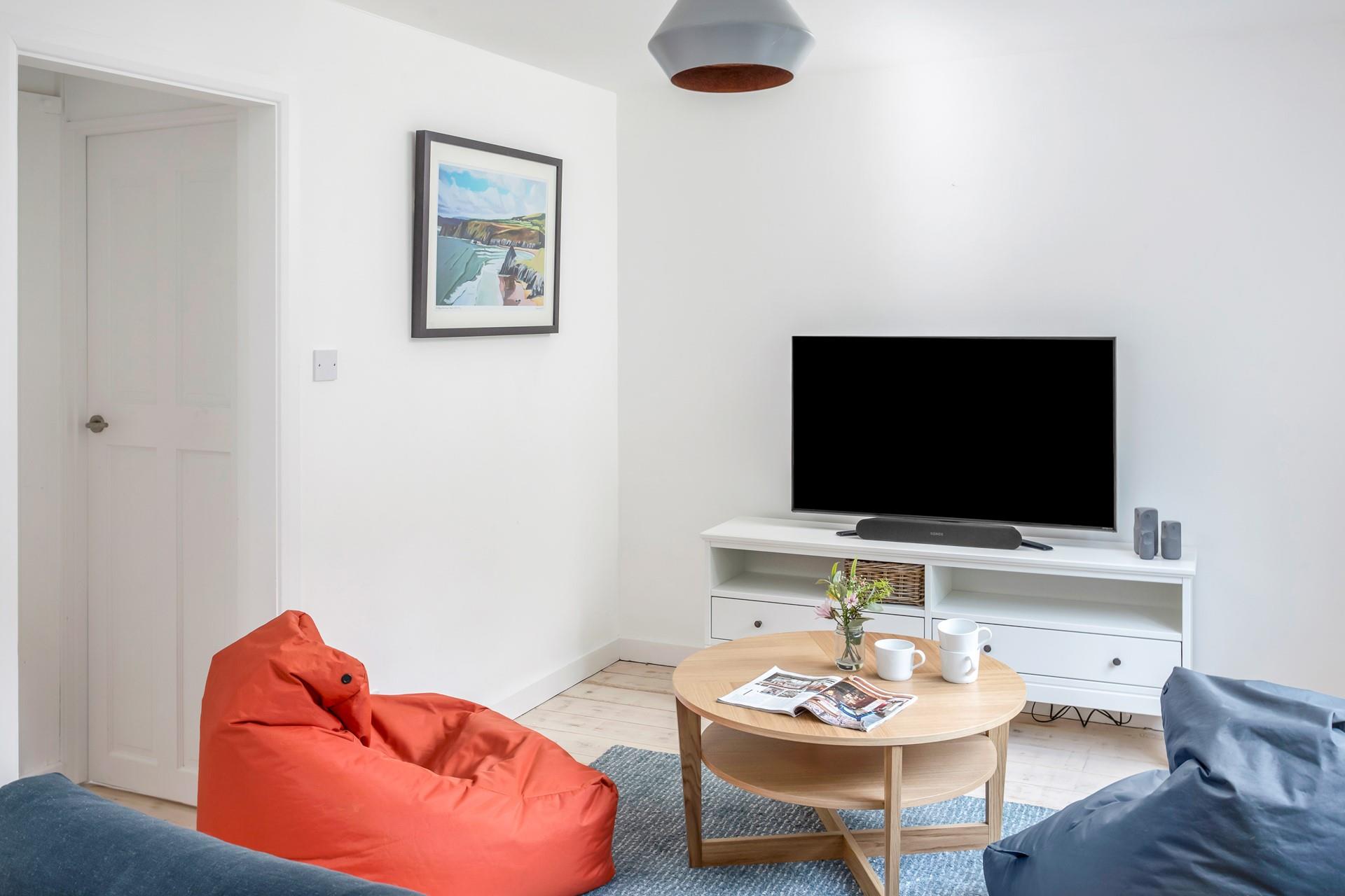 The snug is an additional area to relax and unwind.