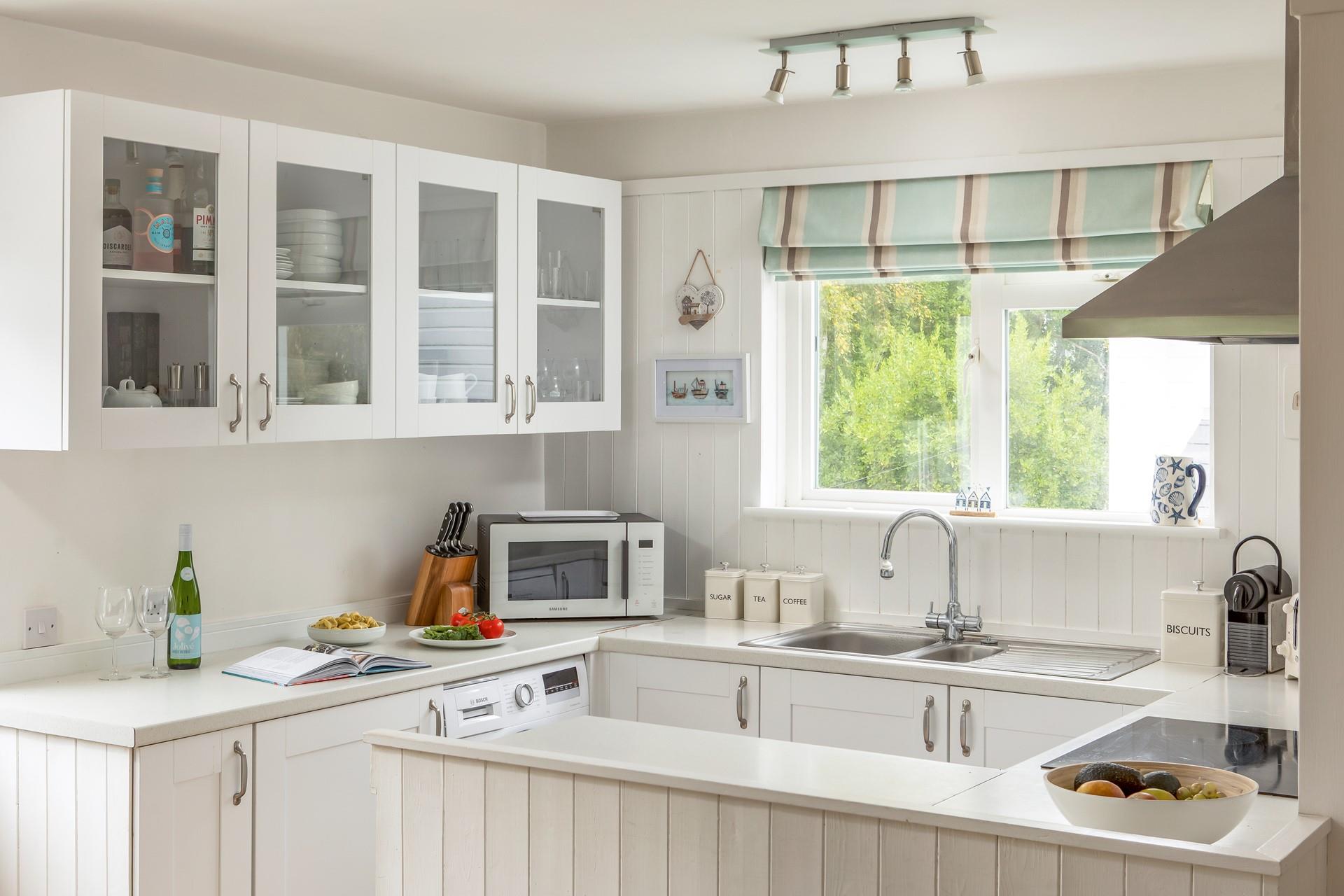 The kitchen is well-equipped for cooking up a storm.