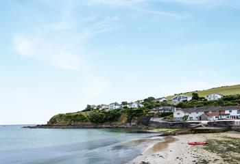 Portmellon Beach is just minutes away from the front door.