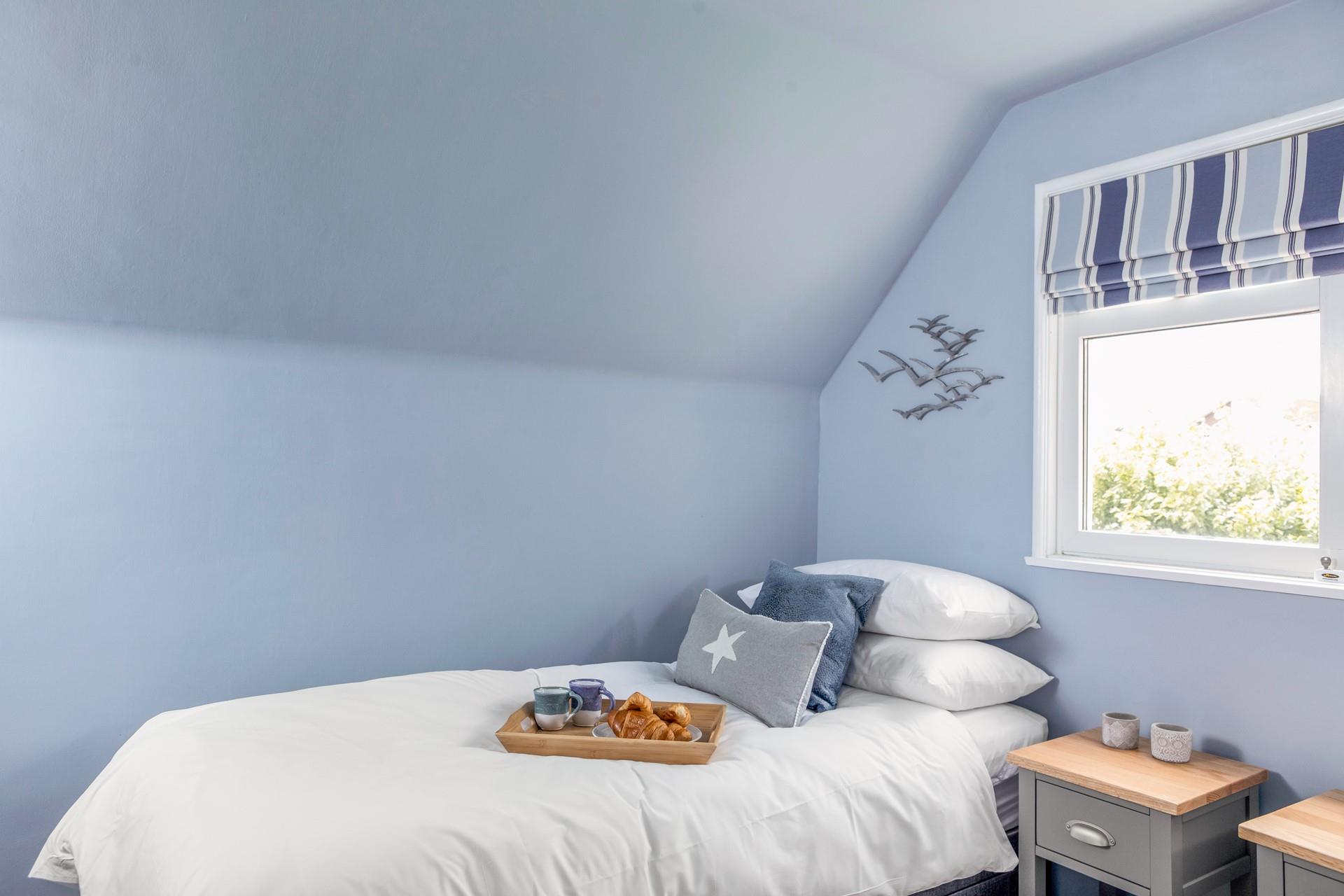 Start the day with a cup of tea in bed after a peaceful night's sleep.