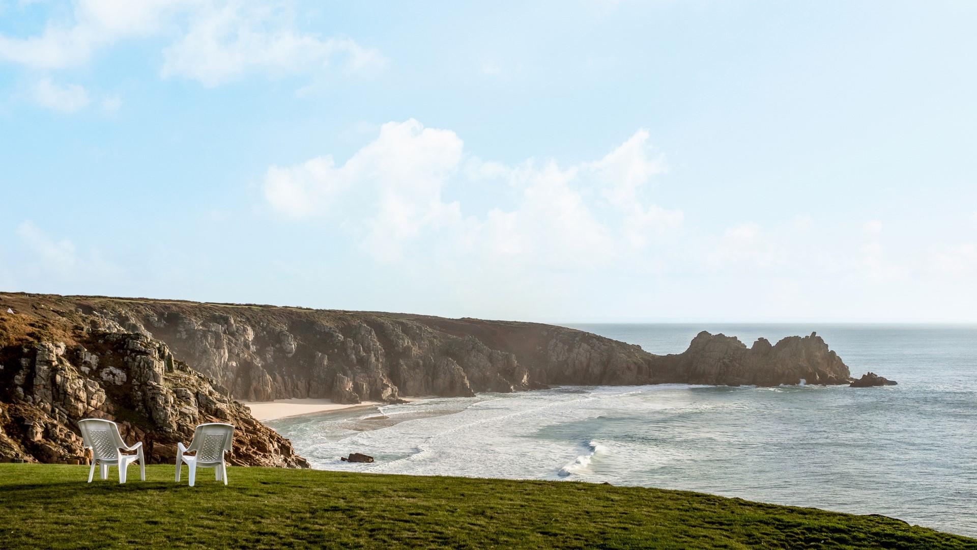 Perched on the coast, North Minack boasts a commanding position over Porthcurno beach.