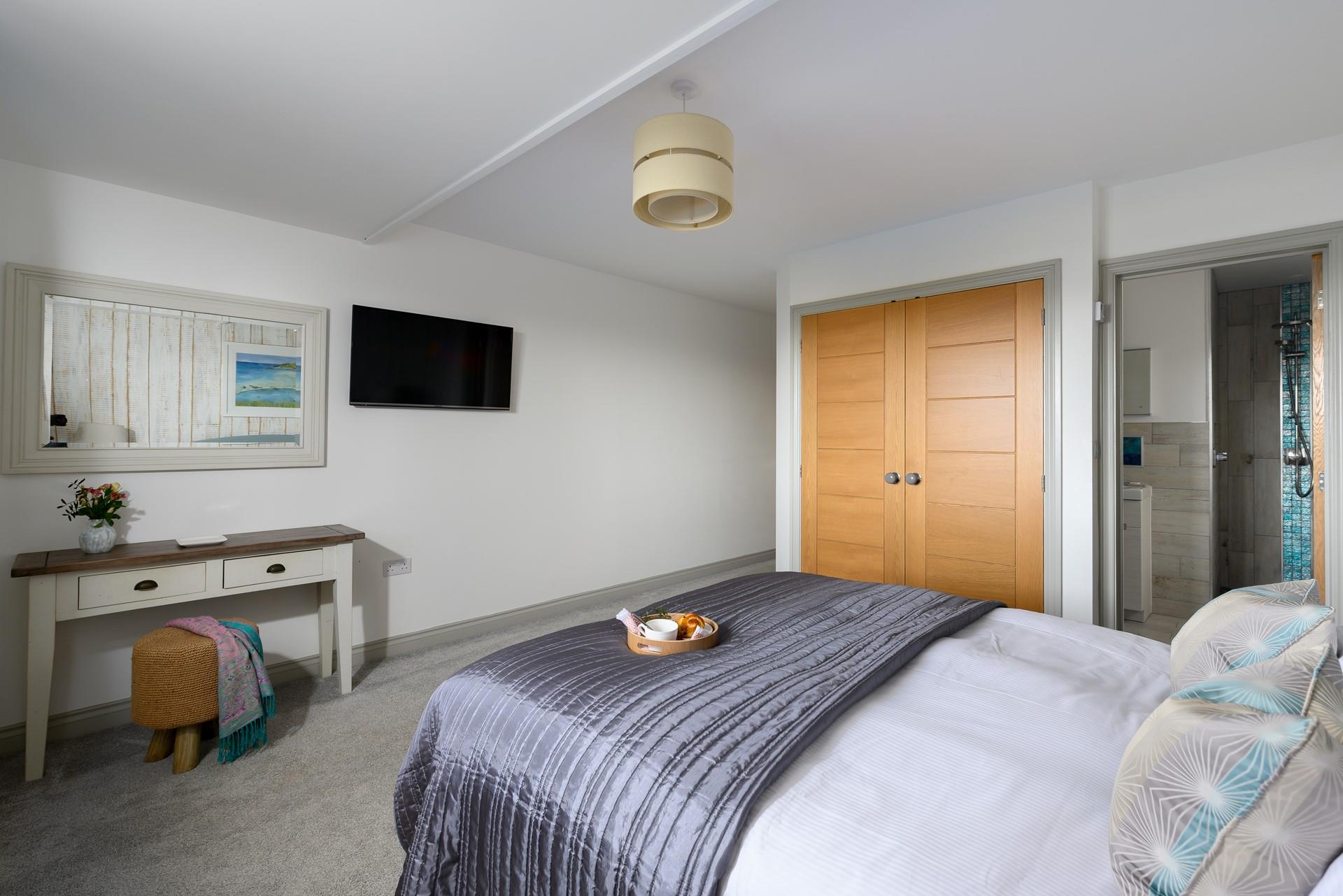Step into the en suite and get ready for the day after a tasty breakfast in bed.