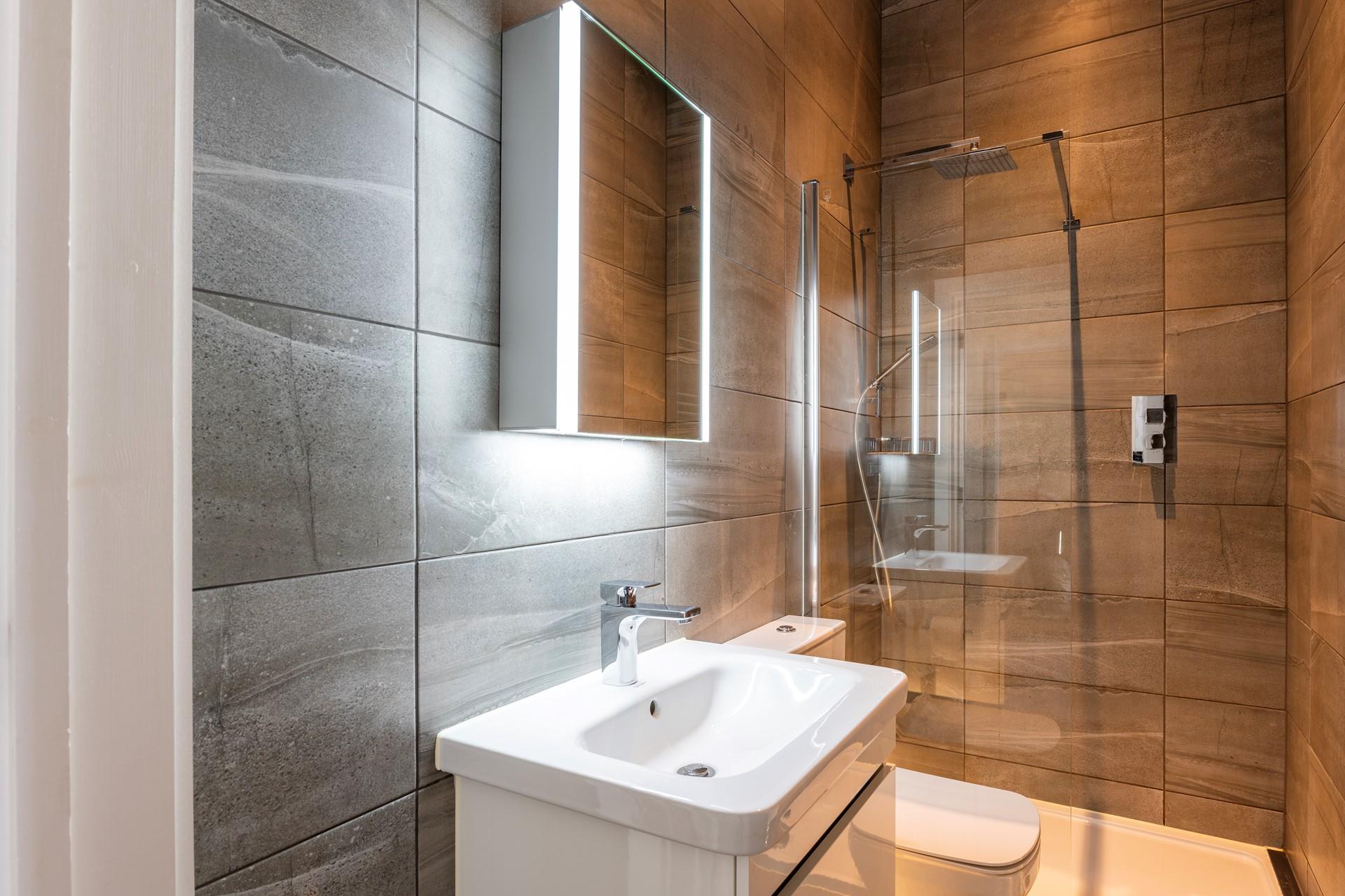 Wake up with an invigorating morning shower to start the day.