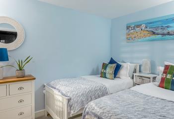 The twin beds in bedroom 2 are perfect for children or extra adults.