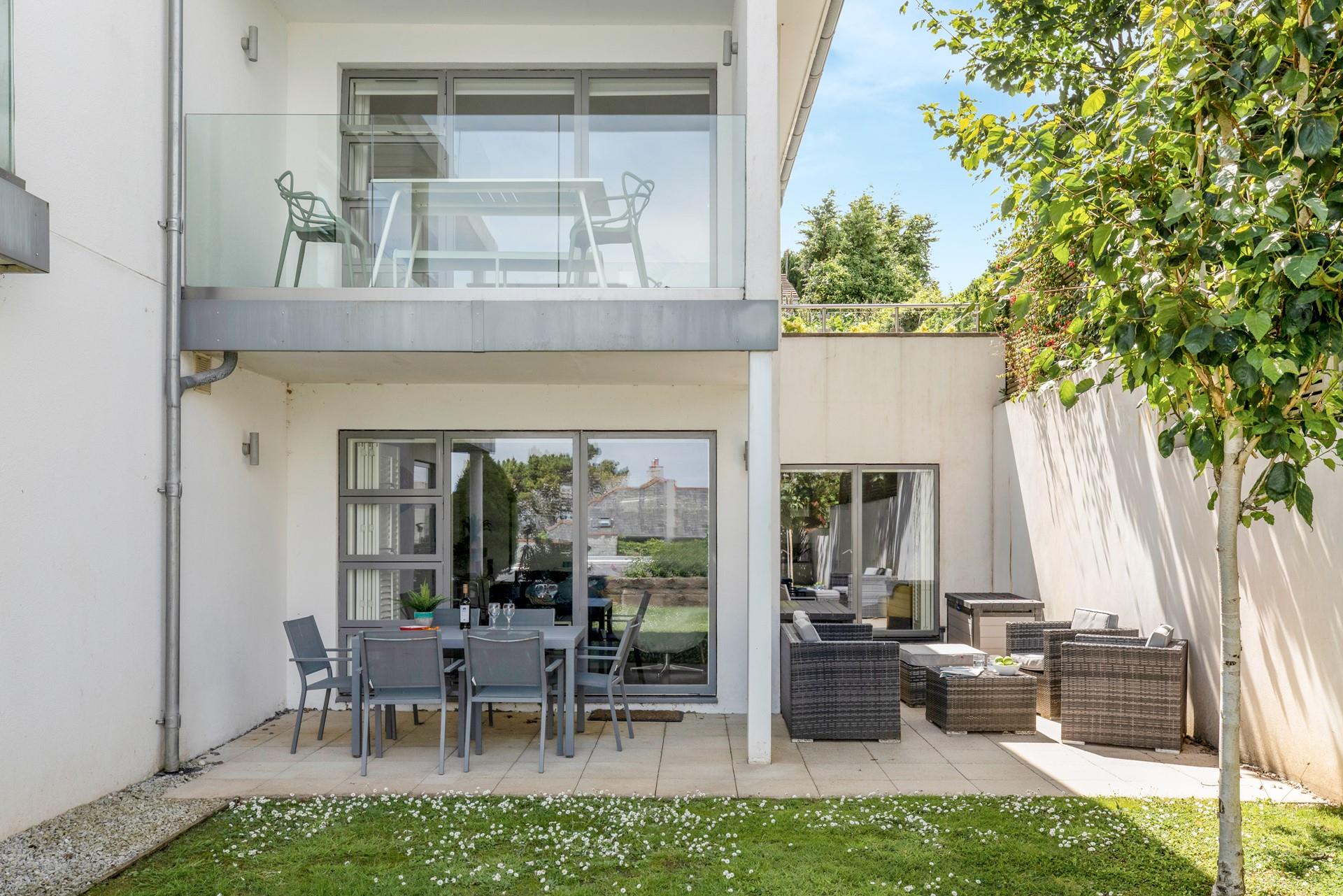 Listen to the morning birdsong in the peaceful garden.