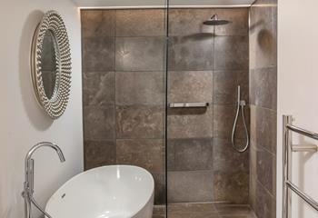A glorious walk-in shower is a perfect way to start your day.