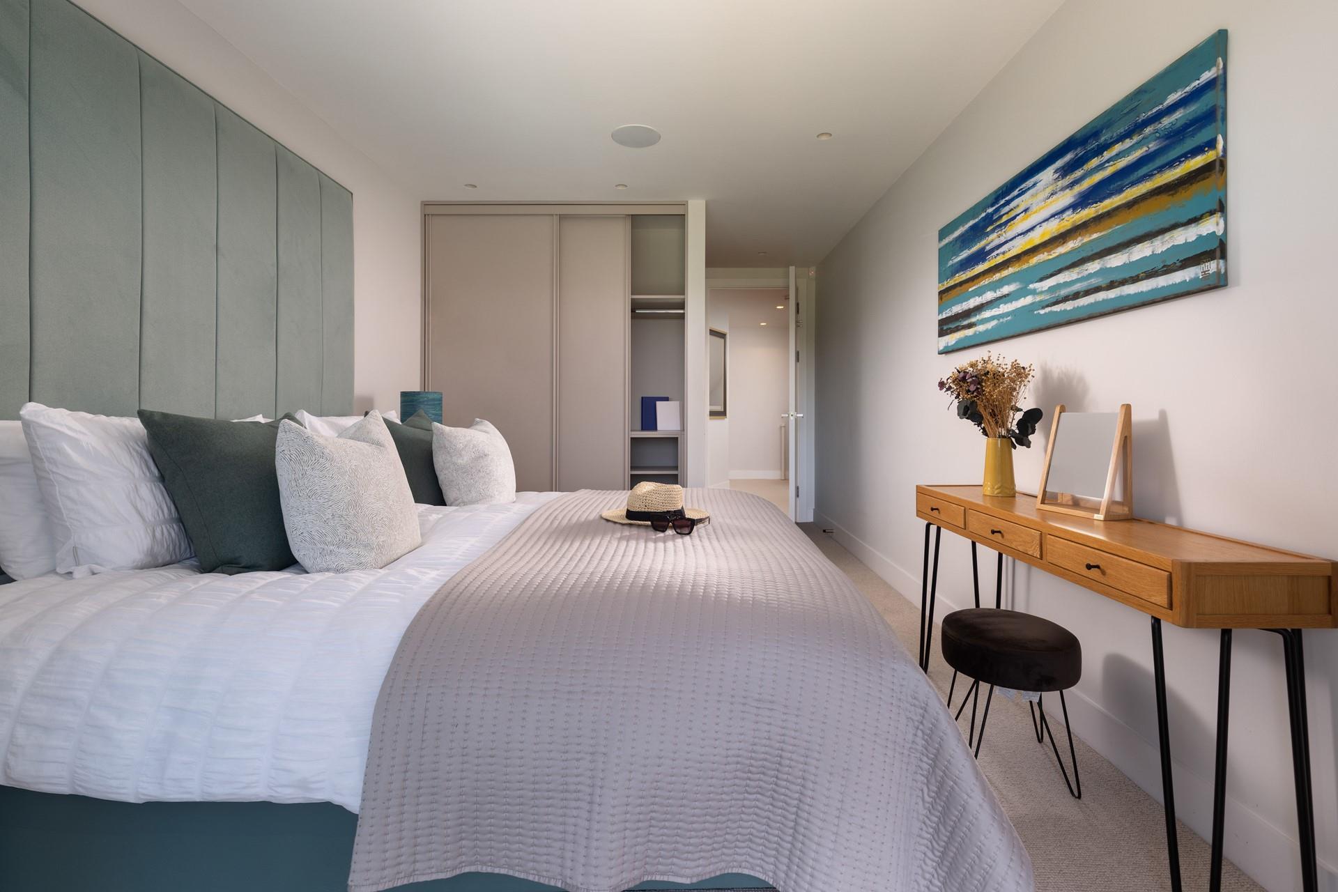 Bedroom 1 has plenty of storage for your holiday wardrobe.