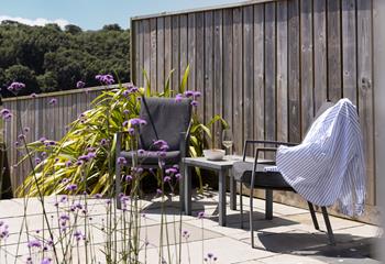 There are several spots to enjoy a glass of something chilled.