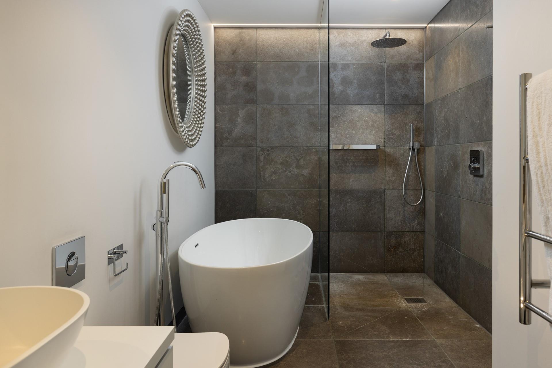 A glorious walk-in shower is a perfect way to start your day.
