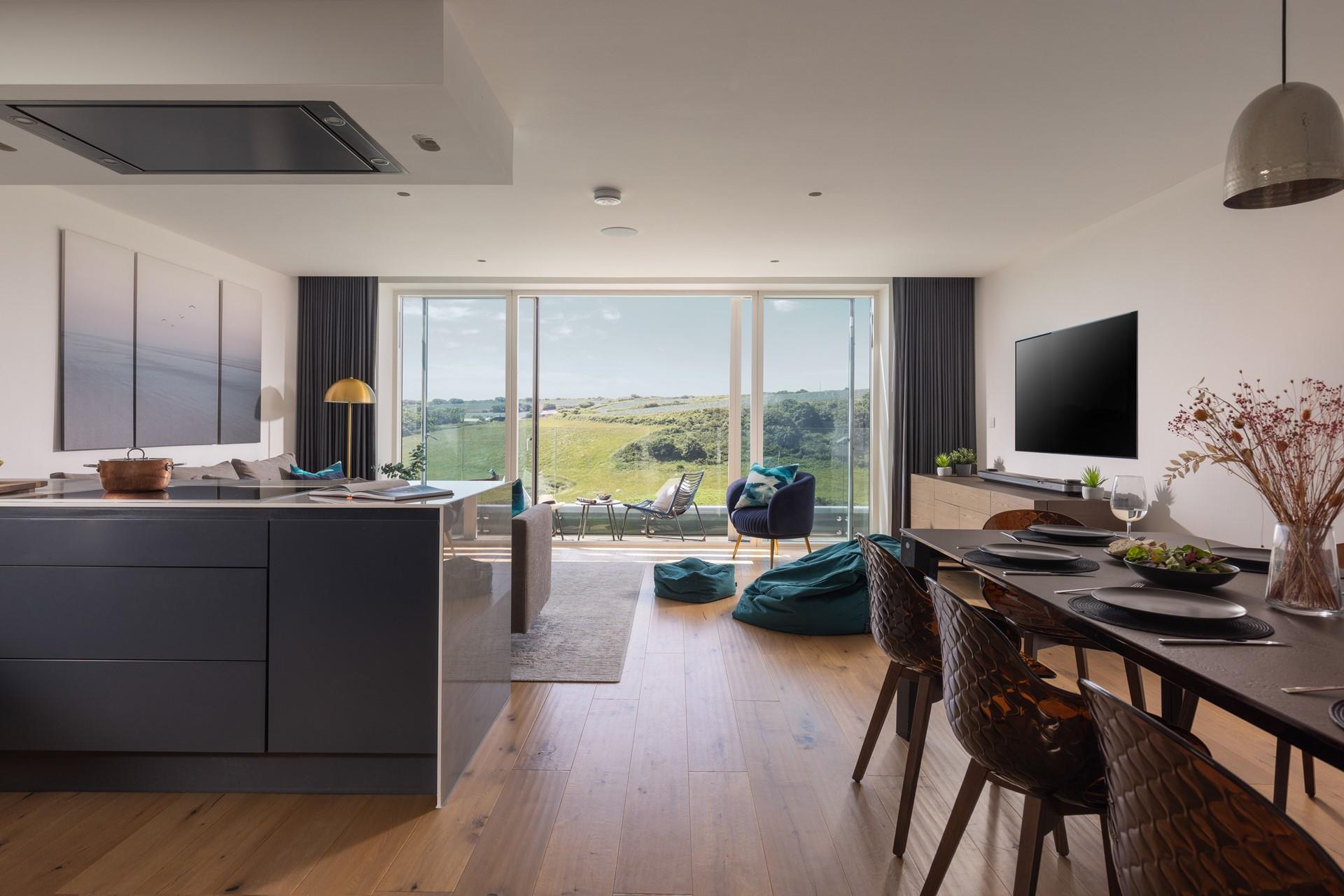 Enjoy the panoramic views whilst you cook and dine!