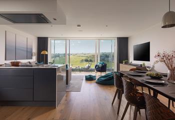 Enjoy the panoramic views whilst you cook and dine!