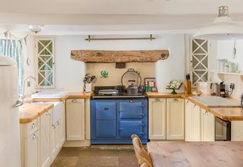 Well-equipped and functional but full of character, the kitchen has all you need for cooking up a storm.