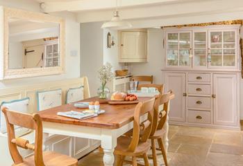 There is lots of dining space for the whole family to spend quality time together.