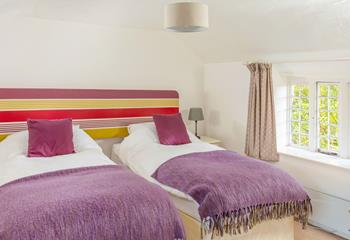 Bedroom 3 has zip and link beds to allow for flexible sleeping arrangements.