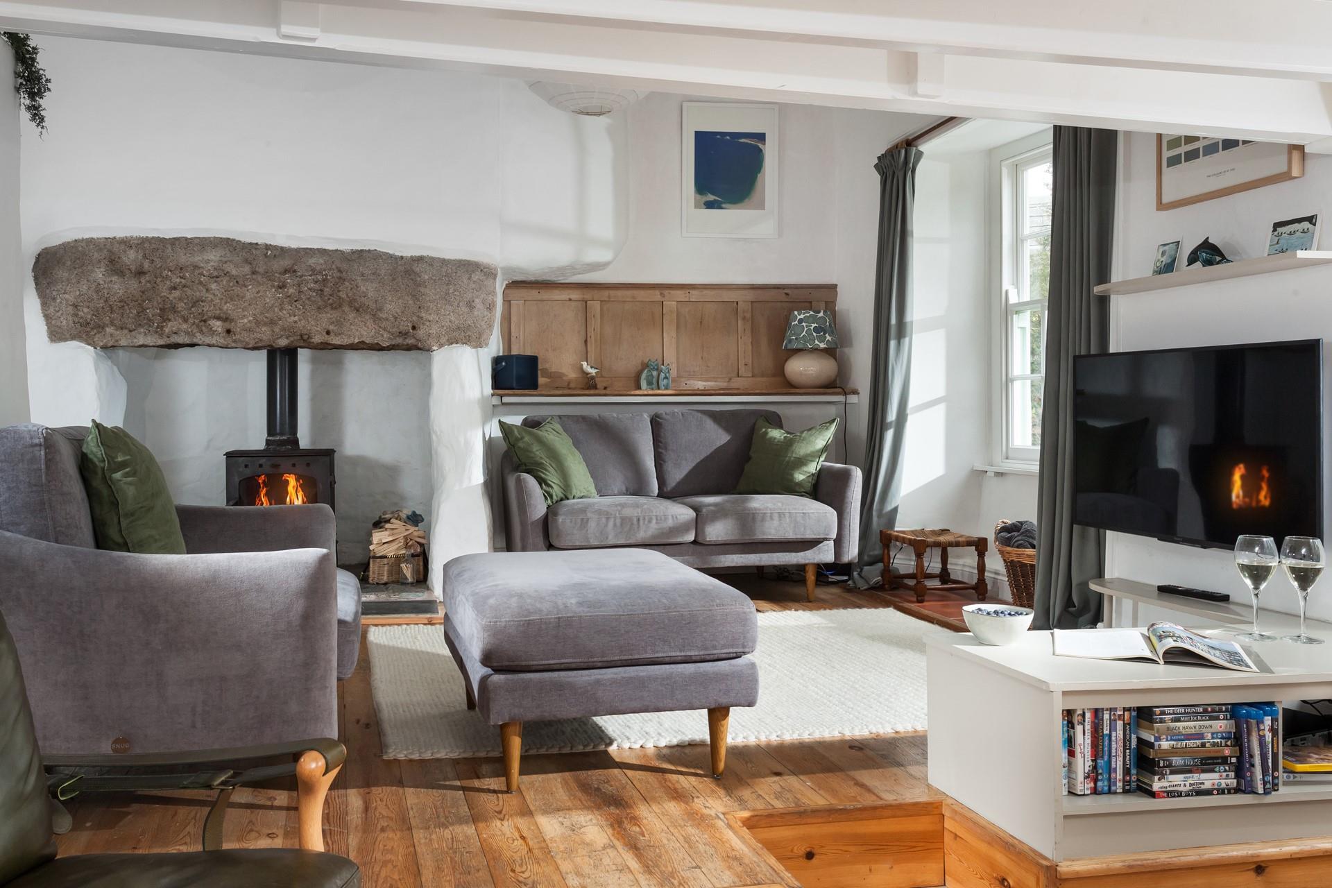 Snuggle up together with the woodburner on for the ultimate cosy evening.