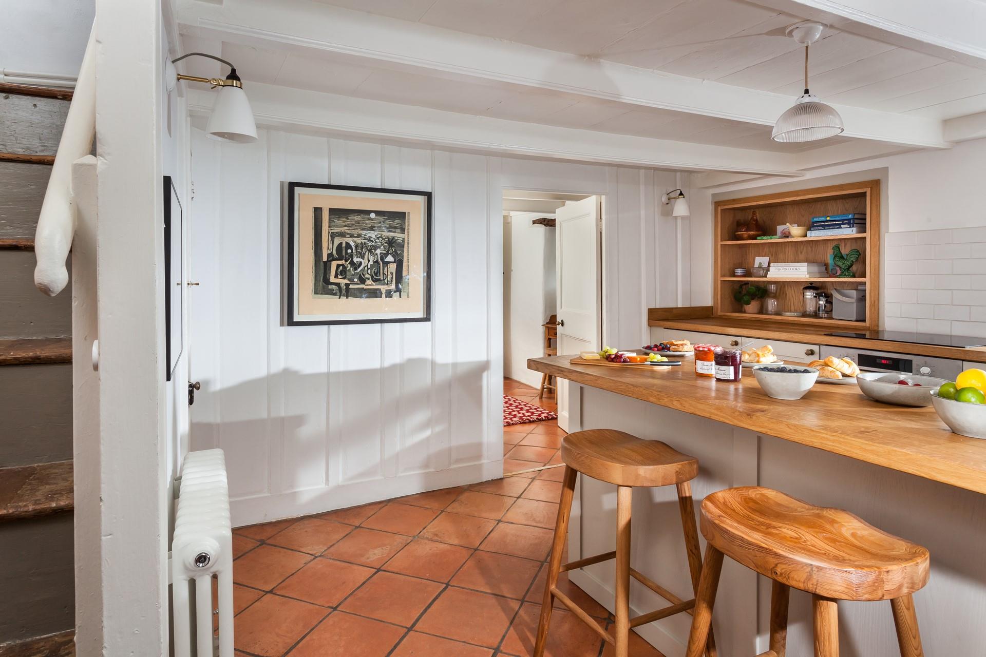 The breakfast bar is perfect for grabbing a quick bite to eat before heading out.