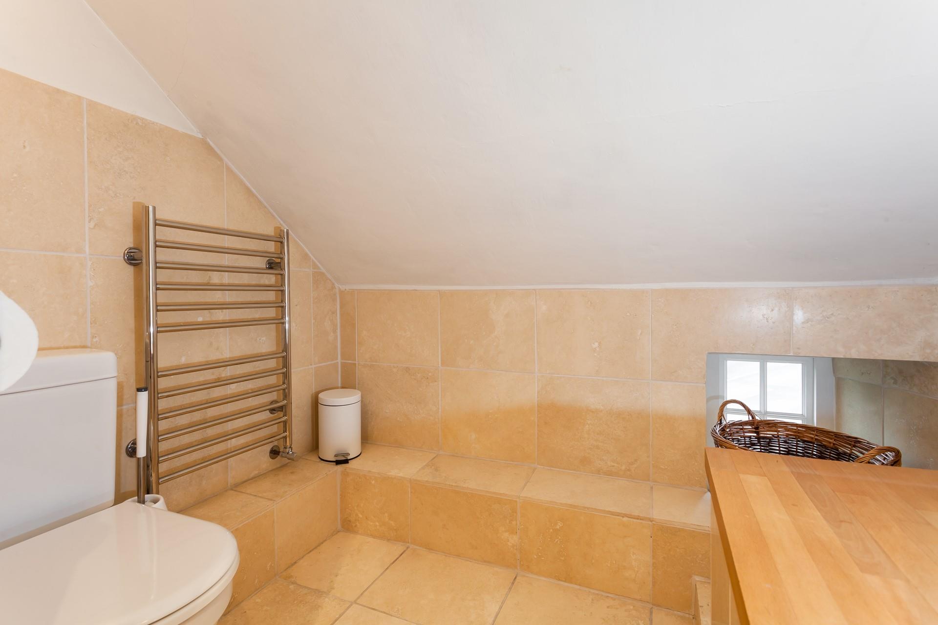 Get ready for the day in the shower room.