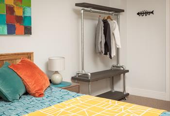 You can unpack your suitcase and make yourself at home. 