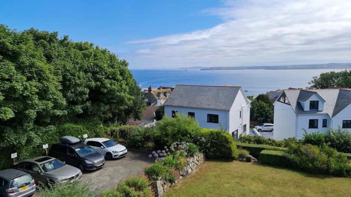 Far-reaching views of St Ives Bay can be enjoyed from 5 Rosemorran Apartments.