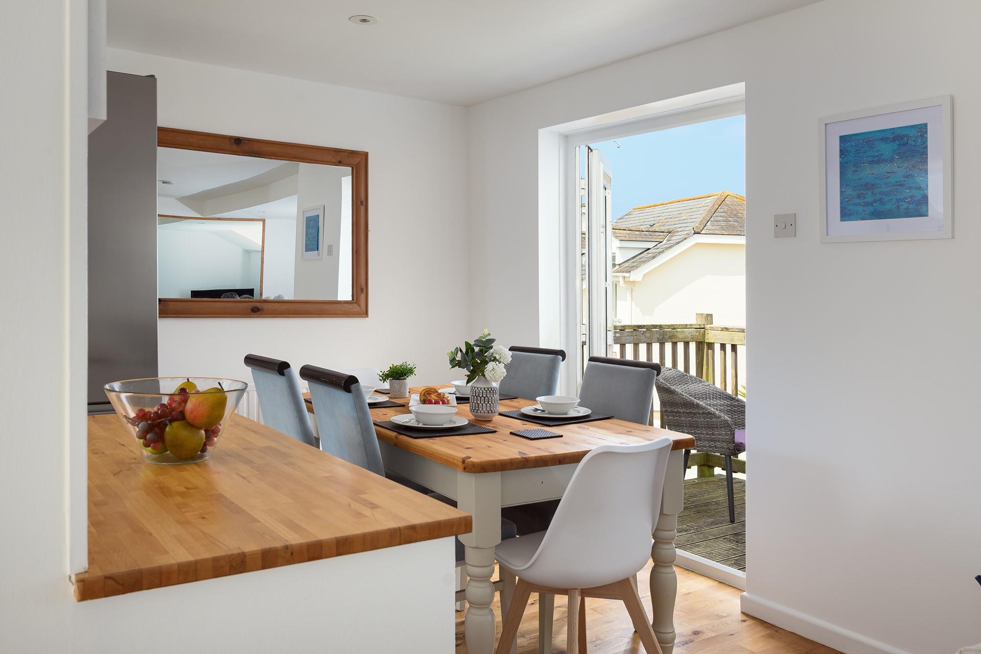 Open the balcony doors and let the warm summer breeze in.