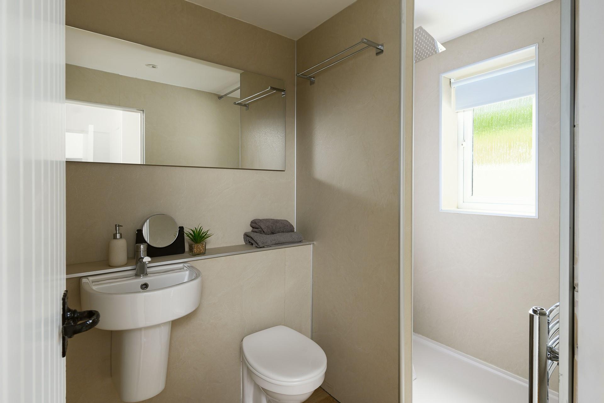 Start the day in the luxurious rainfall shower.