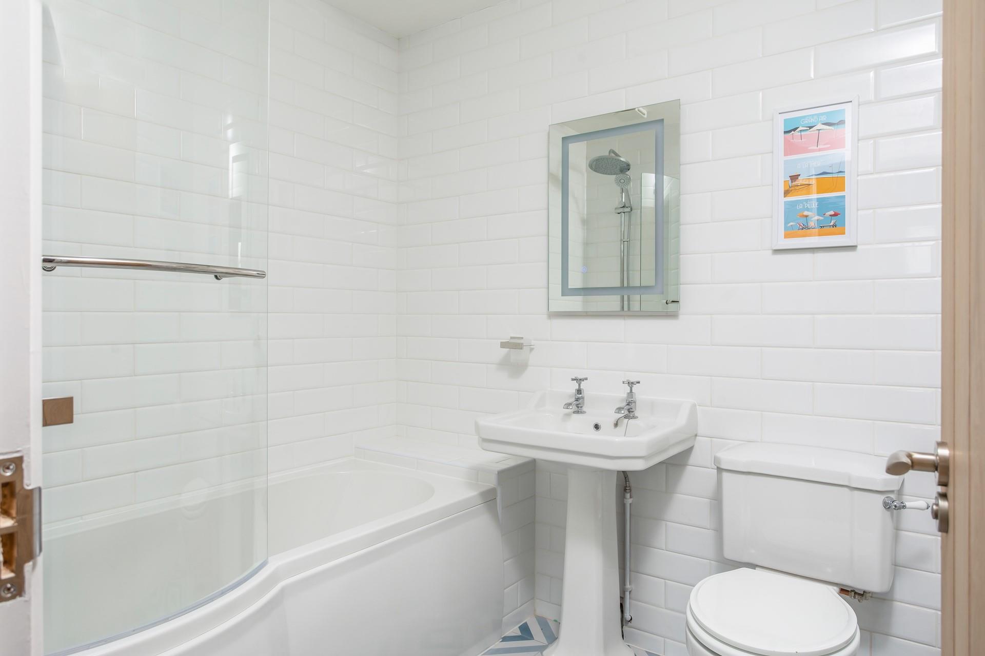 Run a bubble bath to relax and unwind in the evening.