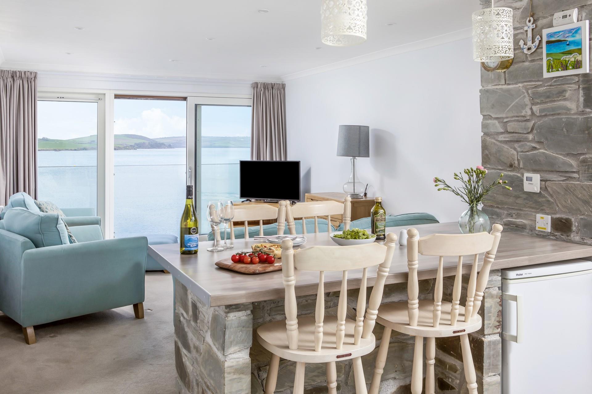 You can even enjoy the view while you tuck into dinner!