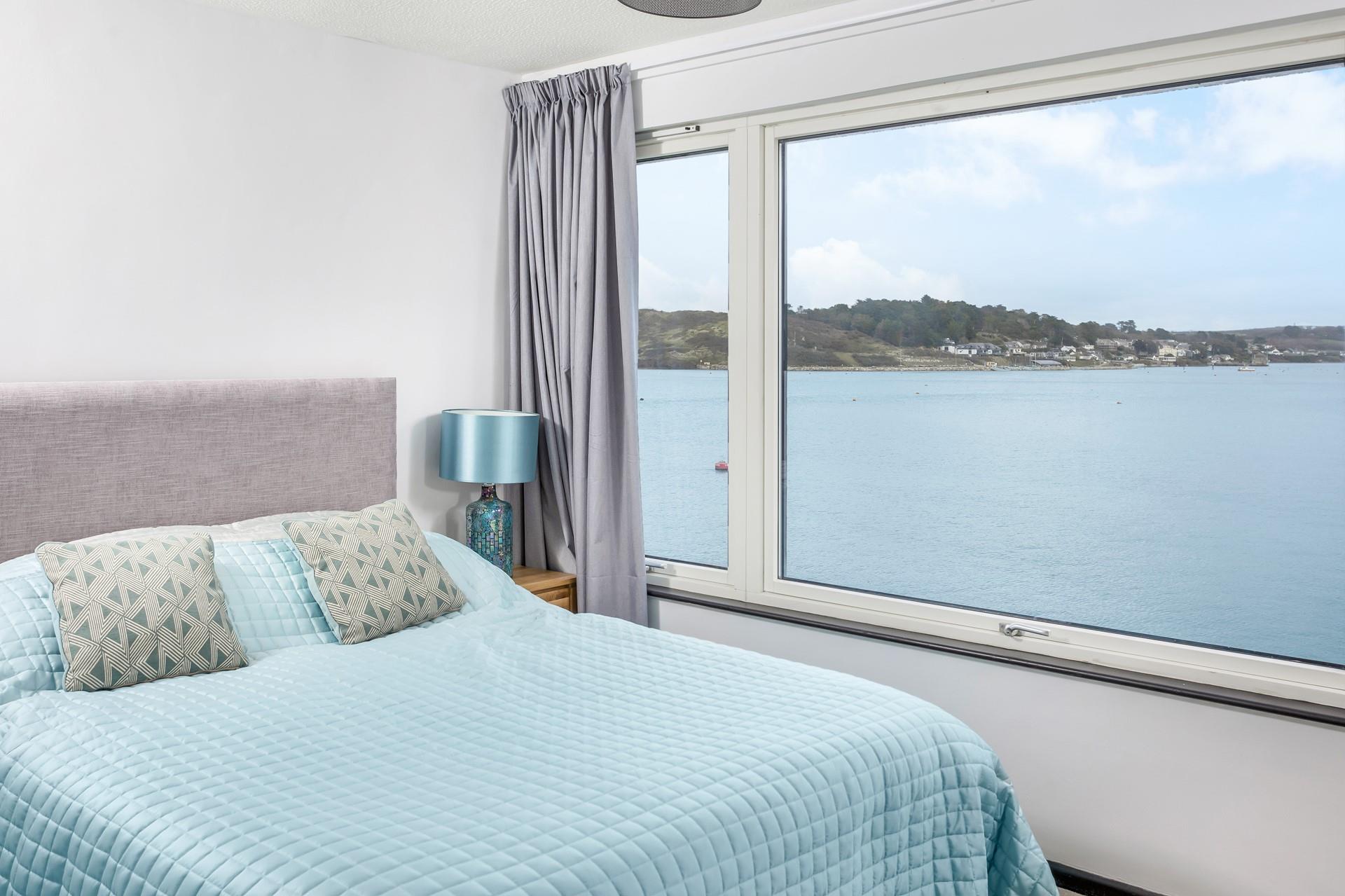 Wake up to gorgeous views of the beautiful blue ocean.