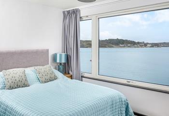 Wake up to gorgeous views of the beautiful blue ocean.