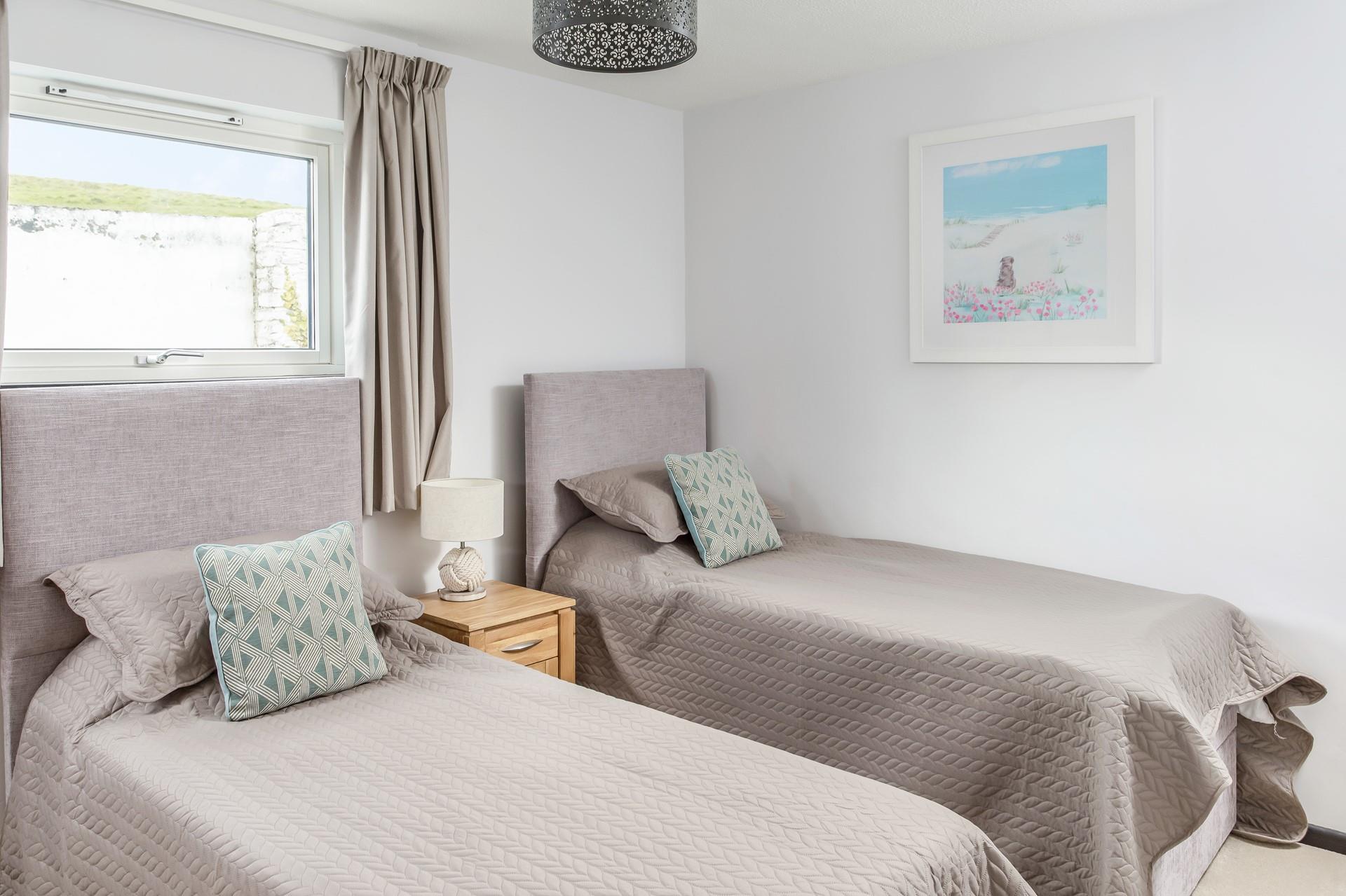 The twin beds are perfect for kids or adults to drift into dreamy nights' sleep each night.