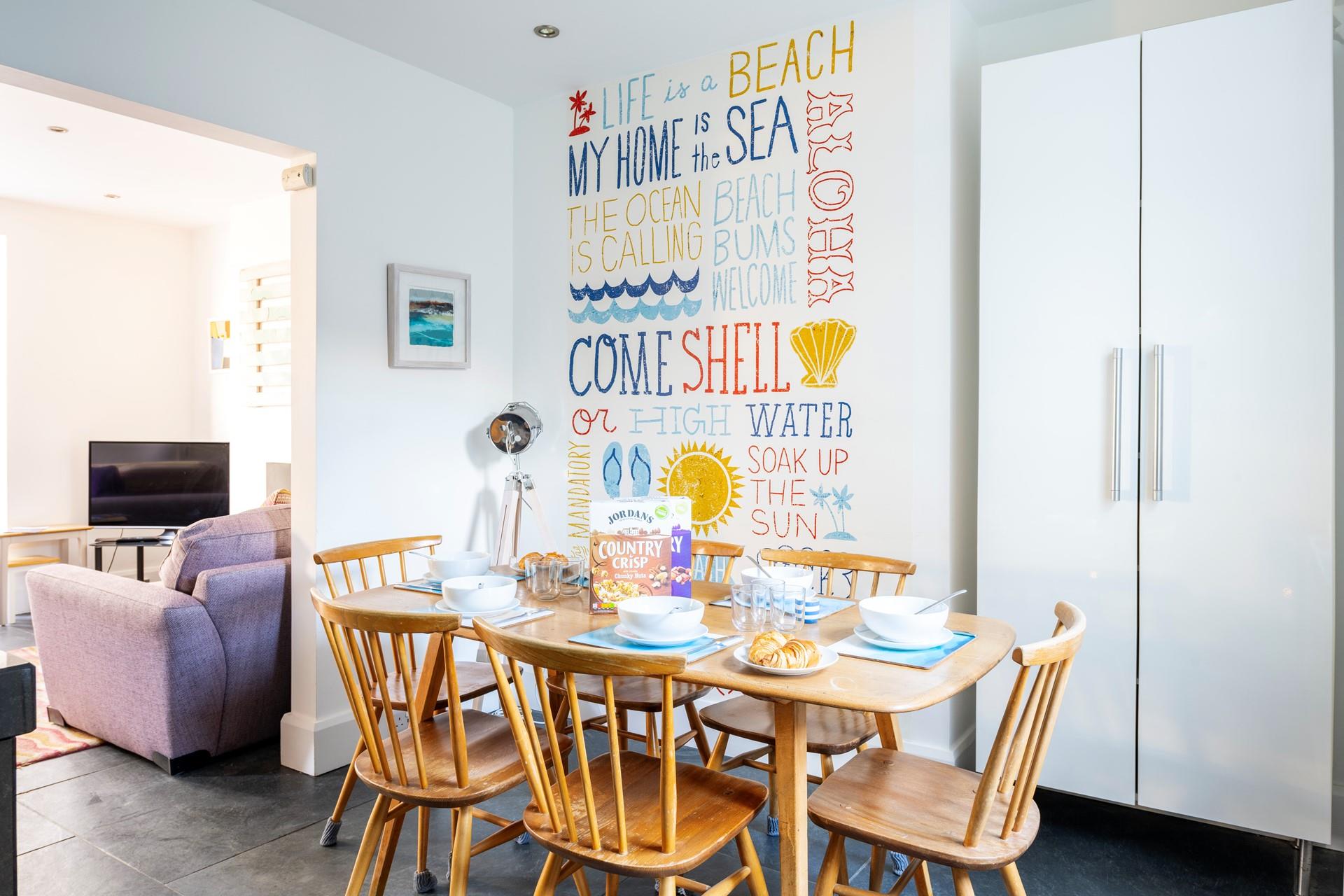 Tuck into a breakfast of fresh pastries before heading out to the beach.