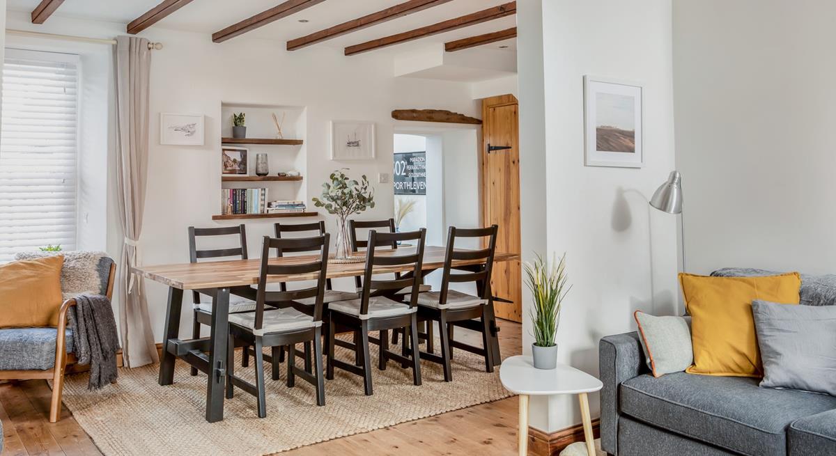 Enjoy family meals and lively discussions around the dining table.