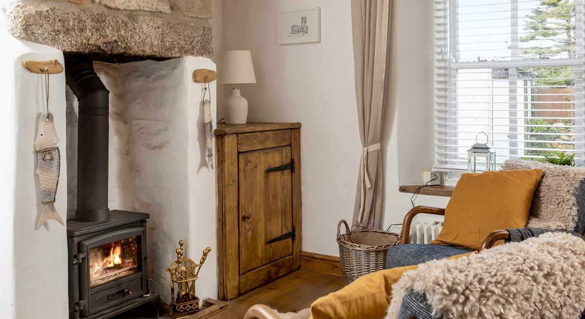 Curl up with a good book by the woodburner, listening to the crackle of the fire.