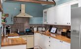 Well-equipped kitchen for preparing locally bought Cornish fayre. - Thumbnail Image