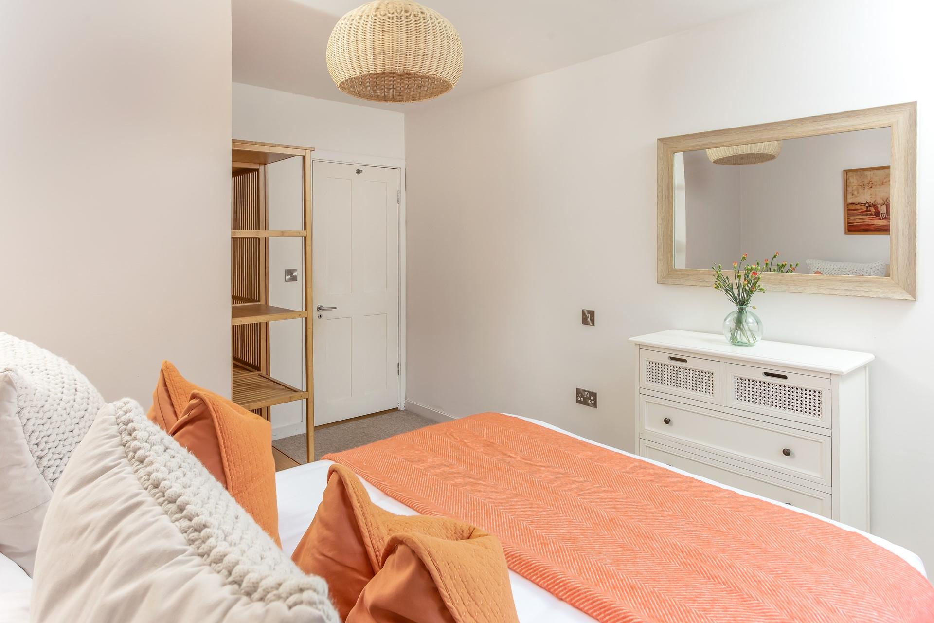 Come back from enjoying an evening meal in St Ives to snuggle into the comfortable bed.